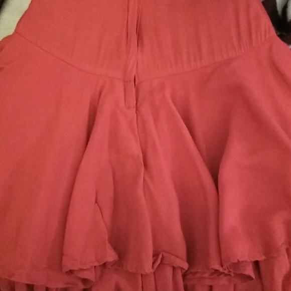 Vintage Holly Sharp  80's Ruffled Red Dress - Picture 4 of 7